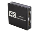 Video Capture Card 1080P High Speed 4K HDMI-compatible to USB3.0 Game Capture Device for Live Streaming - Black