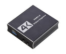 Video Capture Card 1080P High Speed 4K HDMI-compatible to USB3.0 Game Capture Device for Live Streaming - Black