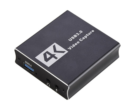 Video Capture Card 1080P High Speed 4K HDMI-compatible to USB3.0 Game Capture Device for Live Streaming - Black