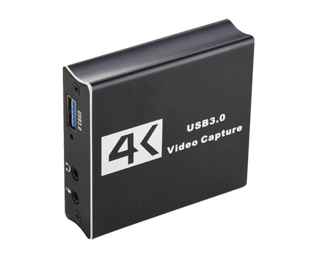 Video Capture Card 1080P High Speed 4K HDMI-compatible to USB3.0 Game Capture Device for Live Streaming - Black