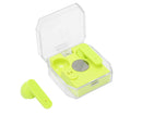 Smart Voice Translator Earbuds Support 144 Languages Online Translation Power Display Translating Headset for Traveling Green