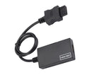 WII2 to HDMI-compatible Converter Portable 3.5mm Audio Jack Plug and Play High Clarity WII2 to HDMI-compatible Adapter for TV - Black