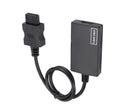 WII2 to HDMI-compatible Converter Portable 3.5mm Audio Jack Plug and Play High Clarity WII2 to HDMI-compatible Adapter for TV - Black