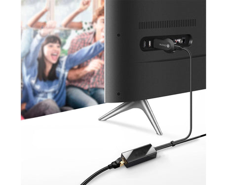 Wired Network Card High-speed Anti-interference Plug Play Micro USB2.0 10/100Mbps External WiFi Network Card for Desktop - Black