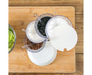 Kitchen Seasoning Bottles Boxes Plastic Frame Rotating Condiment Storage Rack-Light Blue 4 Layers