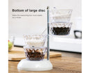Kitchen Seasoning Bottles Boxes Plastic Frame Rotating Condiment Storage Rack-Light Blue 4 Layers