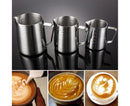 350/600/1000ML Stainless Steel DIY Coffee Jug Milk Frothing Craft Pitcher Cup-S