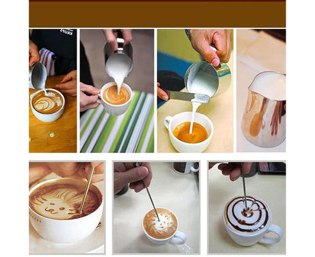 350/600/1000ML Stainless Steel DIY Coffee Jug Milk Frothing Craft Pitcher Cup-S