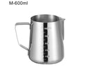 350/600/1000ML Stainless Steel DIY Coffee Jug Milk Frothing Craft Pitcher Cup-S