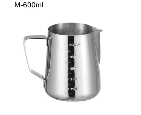 350/600/1000ML Stainless Steel DIY Coffee Jug Milk Frothing Craft Pitcher Cup-S