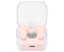 Smart Voice Translator Earbuds Support 144 Languages Online Translation Power Display Translating Headset for Traveling Pink