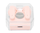 Smart Voice Translator Earbuds Support 144 Languages Online Translation Power Display Translating Headset for Traveling Pink