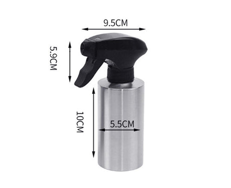 250/350ml Stainless Steel Oil Sprayer Dispenser Bottle Kitchen Cooking Tool-Silver 250ml
