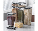 Clear Food Storage Box Container Moisture Proof Grain Bottle Jar Kitchen Supply-2