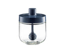 One-piece Design Seasoning Jar Smooth Edge Glass Multi-purpose Spice Bottle Cooking Gadget-Blue