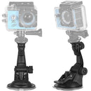 Action Camera Accessories Car Suction Cup Mount + Tripod Adapter for GoPro hero 7/6/5/4 SJCAM/YI, Model: Black