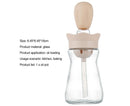 200ML 2 in 1 Glass Oil Bottle with Silicone Brush-Pink