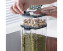 Clear Food Storage Box Container Moisture Proof Grain Bottle Jar Kitchen Supply-4