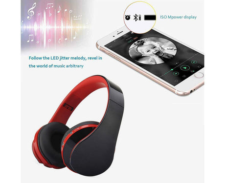 Bluetooth Headphones Wireless,Over Ear Headset with Microphone