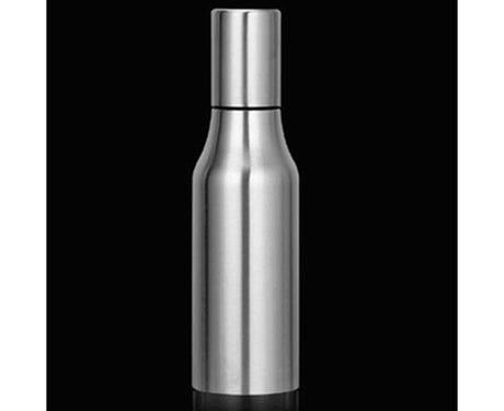 500ML 750ML 1000ML Stainless Steel Oil Vinegar Bottle Container Sauce Dispenser-Silver 750ML