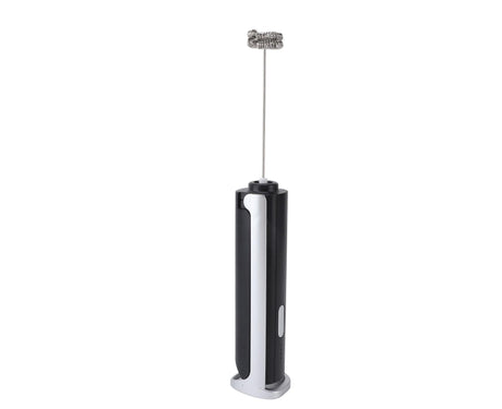 Handheld Milk Frother, Black, Dual Hoop Head, 3 Adjustable Gears, Electric Foam Maker for Coffee