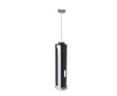 Handheld Milk Frother, Black, Dual Hoop Head, 3 Adjustable Gears, Electric Foam Maker for Coffee