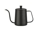 600ml Pour Over Kettle Coffee Maker Stainless Steel Gooseneck Drip Tea Pot Jug-Black 600ML