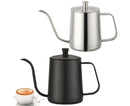 600ml Pour Over Kettle Coffee Maker Stainless Steel Gooseneck Drip Tea Pot Jug-Black 600ML