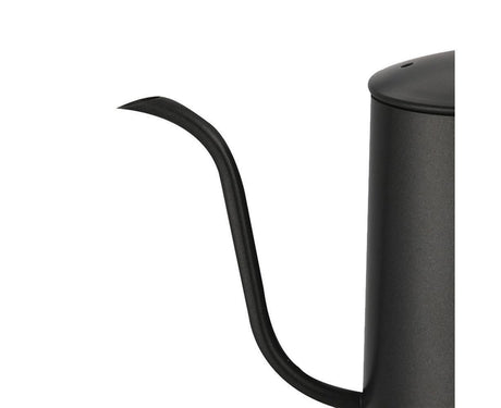 600ml Pour Over Kettle Coffee Maker Stainless Steel Gooseneck Drip Tea Pot Jug-Black 600ML
