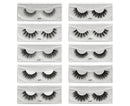 10 Pairs Eyelash Reusable Thick Imitation Faux Mink Hair Makeup Eye Lash for Decoration