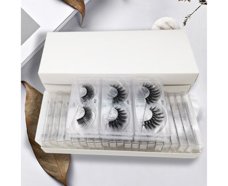 10 Pairs Eyelash Reusable Thick Imitation Faux Mink Hair Makeup Eye Lash for Decoration