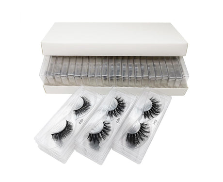 10 Pairs Eyelash Reusable Thick Imitation Faux Mink Hair Makeup Eye Lash for Decoration