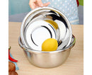 Thickened Stainless Steel Rice Noodles Soup Bowl Vegetables Basin Kitchenware-20cm