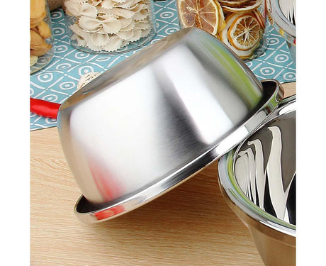 Thickened Stainless Steel Rice Noodles Soup Bowl Vegetables Basin Kitchenware-20cm