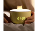 Alarm Clocks USB Powered Cats Teacup ABS LED Night Light Digital Clock for Desk - Yellow