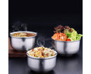 Stainless Steel Double Wall Insulated Round Rice Soup Bowl Kitchen Tableware-12.5cm