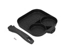 3-in-1 Non-Stick Egg Frying Pan, Fried Egg, Steak & Sausage Cooker
