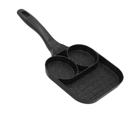 3-in-1 Non-Stick Egg Frying Pan, Fried Egg, Steak & Sausage Cooker