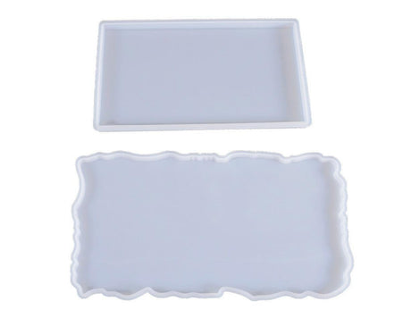 Craft Tray Plate Fruit Bowl Silicone Square Rectangle Shape Resin Mold DIY Tool-3#