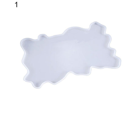 Craft Tray Plate Fruit Bowl Silicone Square Rectangle Shape Resin Mold DIY Tool-3#