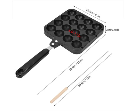 Non-Stick Takoyaki Grill Pan Plate, Cooking Baking Mold Tray