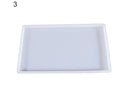 Craft Tray Plate Fruit Bowl Silicone Square Rectangle Shape Resin Mold DIY Tool-8#