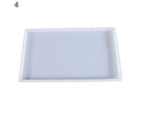 Craft Tray Plate Fruit Bowl Silicone Square Rectangle Shape Resin Mold DIY Tool-8#