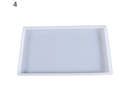 Craft Tray Plate Fruit Bowl Silicone Square Rectangle Shape Resin Mold DIY Tool-8#