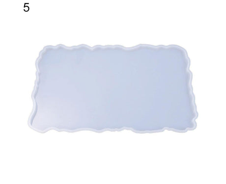 Craft Tray Plate Fruit Bowl Silicone Square Rectangle Shape Resin Mold DIY Tool-8#