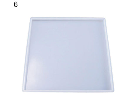 Craft Tray Plate Fruit Bowl Silicone Square Rectangle Shape Resin Mold DIY Tool-8#
