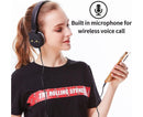 Cartoon Wireless Headphones - Stereo Sound - Cute Black Cat Headphones for babies