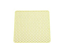 More Thicken Multi-use Drain Mat Silicone Stretchy Honeycombed Bowl Holding Mat for Home-Yellow M