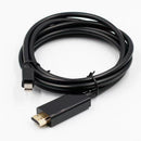 Mini DisplayPort to HDMI Cable 1.8m - 4K UHD mDP to HDMI Adapter for MacBook, Surface, Monitor, TV, Projector (Black)