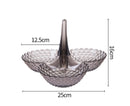Practical Stable Dessert Plate Multi-use Exquisite Plastic Structure Cake Plate for Home-Black